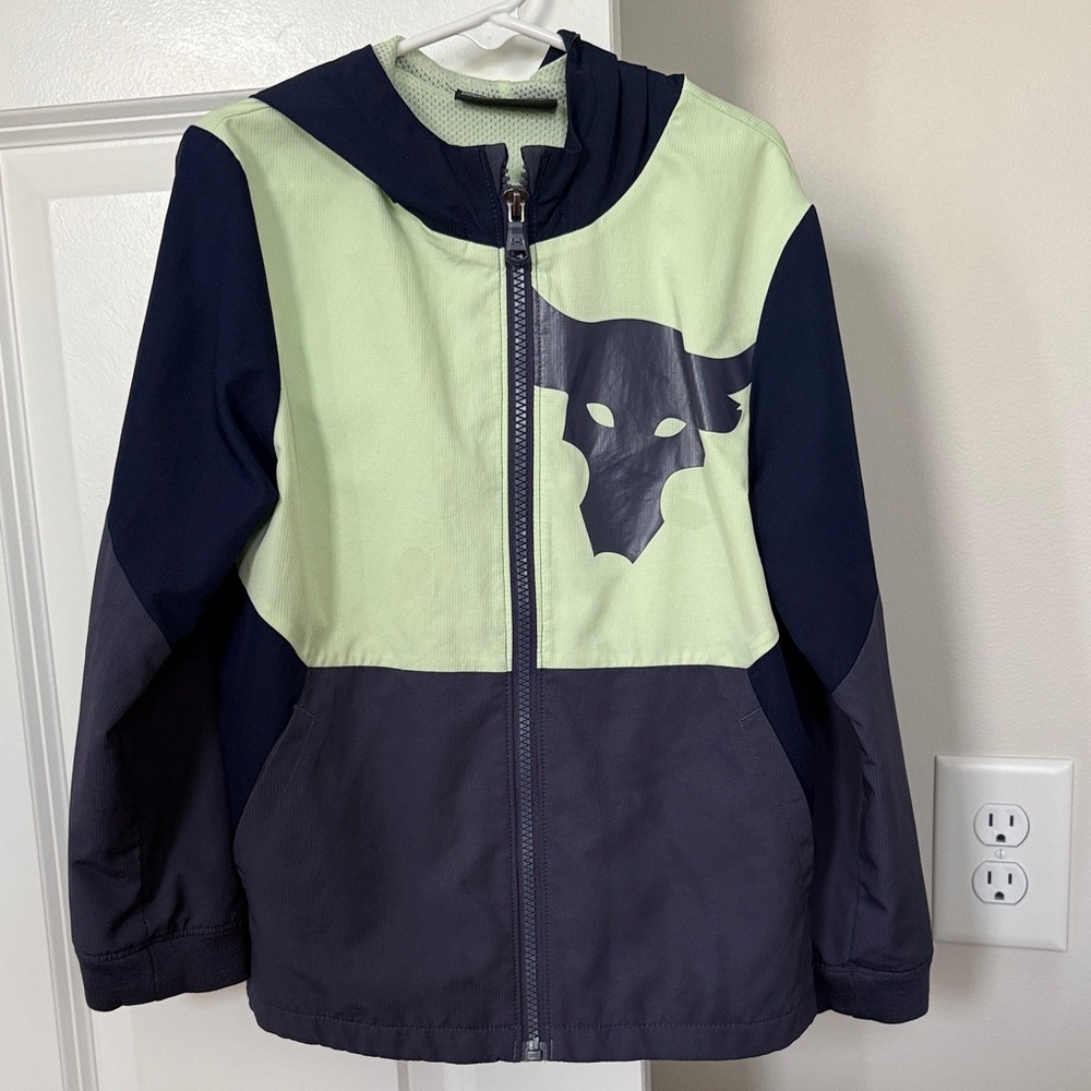 Boys Two-Tone Windbreaker Jacket with Project Rock Logo